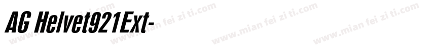 AG Helvet921Ext字体转换